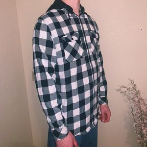 Flannel sweatshirt